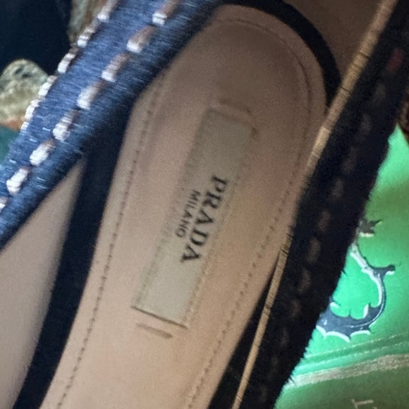 Prada Camoscio Stitch black Suede Pump Size 36-1/2 - Picture 5 of 11